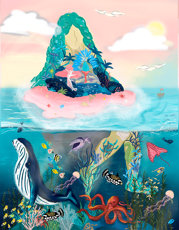 Regreso al Mar illustration - Posteluz AR