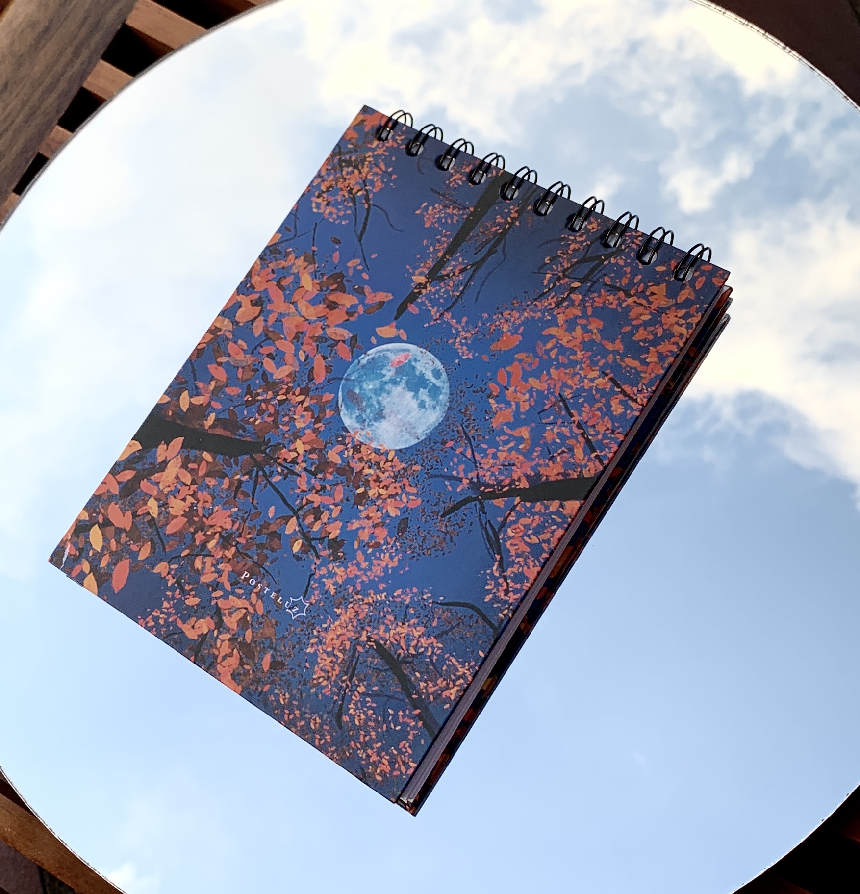 Micro Cosmos Posteluz — wooden panel with a jaguar illustration